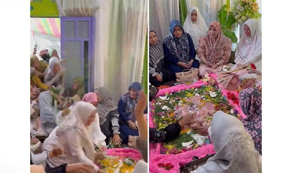 Pernikahan Adat Banjar Viral, Pengantin Wanita Serok Uang Tunai Rp 50 Juta