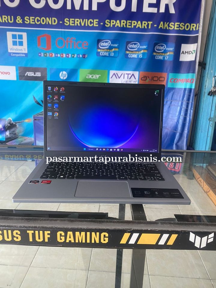 Laptop Second Rasa Baru Acer A314-22 Ryzen 5-7520U RAM 8GB SSD 512GB
